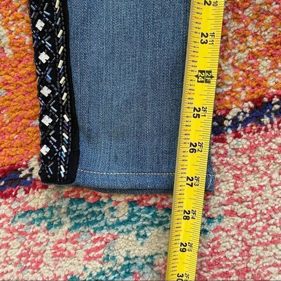 PAIGE Verdugo Embellished Mid-rise Skinny Ankle Jeans - Picture 16 of 16